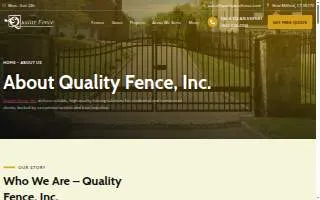 Quality Fence, Inc. of New Milford website