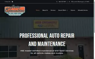 Auto Specialties website