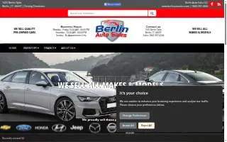 Berlin Auto Sales LLC website