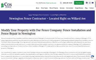 Cox Fence of Newington