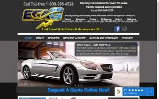 East Coast Auto Glass of Newington website