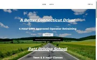 Patz Driving School website