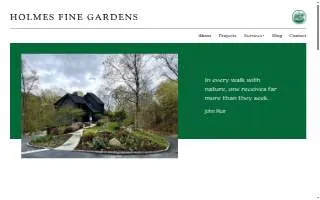 Holmes Fine Gardens website