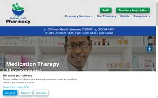 Newtown Health Pharmacy website