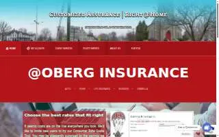 Oberg Insurance Inc website