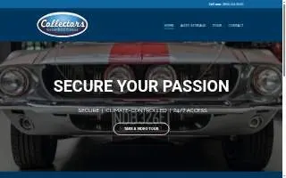Collectors Secure Auto Storage website