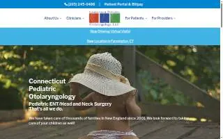 Connecticut Pediatric Otolaryngology of North Haven website