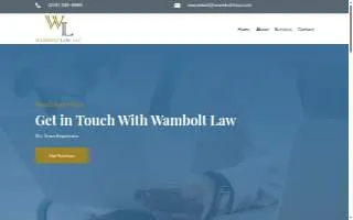 Wambolt Law, LLC website
