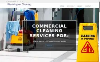 Worthington Cleaning website