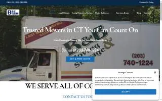 B & B Moving and Storage LLC website