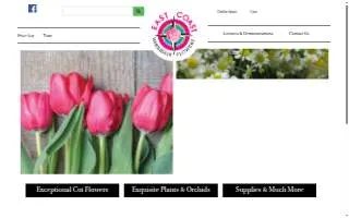 East Coast Wholesale Flowers website