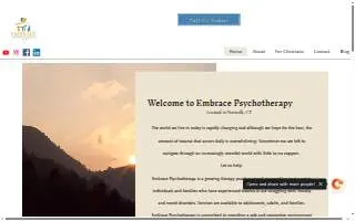 Embrace Psychotherapy website