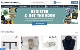 Goodwill Orange Store and Donation Center website