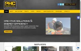 Prindle Hill Construction website