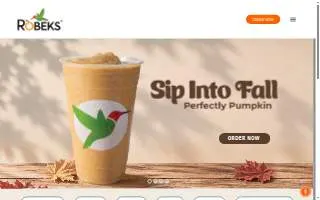 Robeks Fresh Juices & Smoothies of Orange website