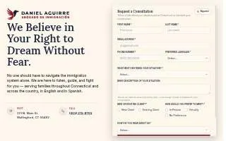 Attorney Daniel Aguirre - Abogado de Inmigración website