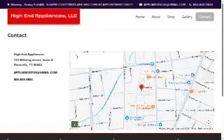 High End Appliances LLC website