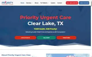Priority Urgent Care Unionville of Plainville website