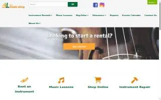 The Music Shop of Plainville website