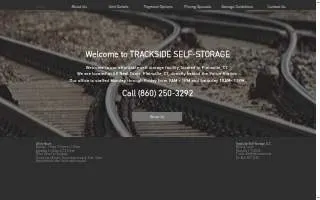 Trackside Self-Storage website