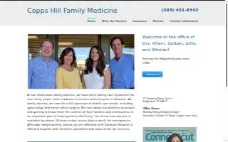 Copps Hill Family Medicine website
