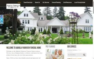Abriola Parkview Funeral Home of Shelton website