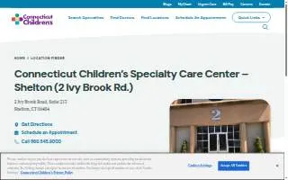 Connecticut Children's Specialty Care Center - Shelton (Ivy Brook Road) website