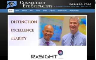 CT Eye Specialists website