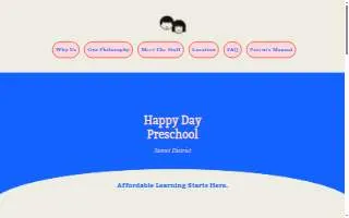 Happy Day Preschool LLC website