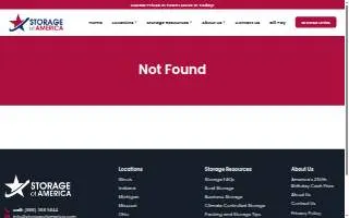 Storage Rentals of America website