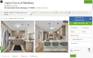Aspen Green at Simsbury website