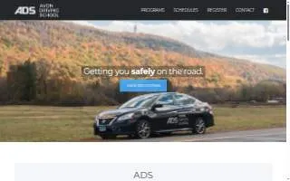Avon Driving School website