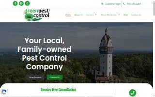 Green Pest Control of Simsbury website