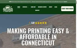 Trailhead Printing website