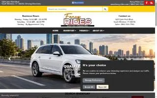 Fancy Rides website