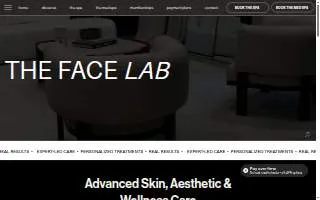 The Face Lab website