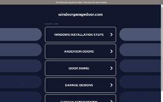 Windsor Garage Door Repair