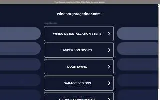 Windsor Garage Door Repair website