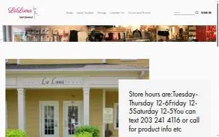 La Luna Dancewear website