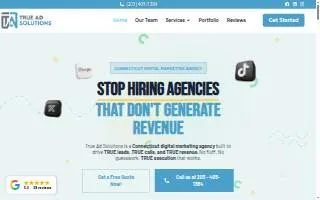 True Ad Solutions website