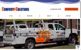 Comfort Solutions Heating and Cooling LLC website