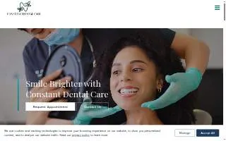 Constant Dental Care website