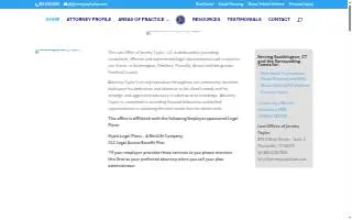 Jeremy Taylor LLC Law Office website