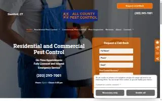All County Pest Control of Stamford website