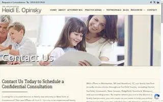 Attorneys at the Law Offices of Heidi E. Opinsky, LLC website