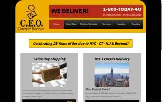 CEO Courier Service website
