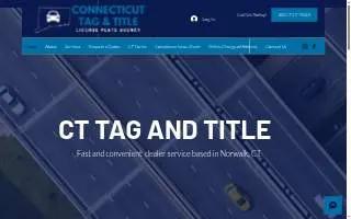 Connecticut Tag & Title website