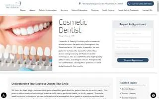 Cosmetic & Family Dentistry website