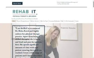 Rehab It Physical Therapy website