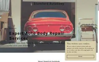 Stamford Auto Body website